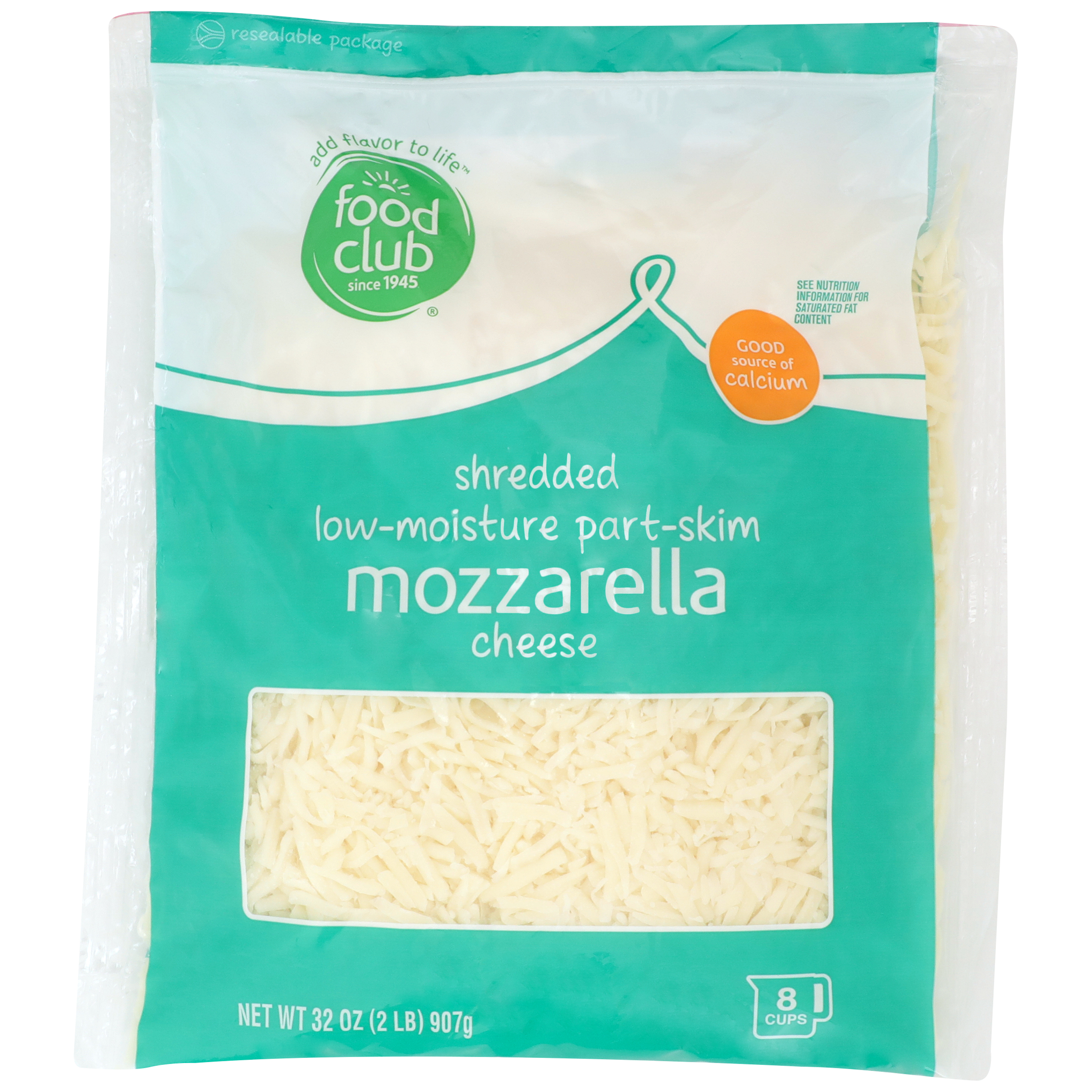 shredded low moisture mozzarella