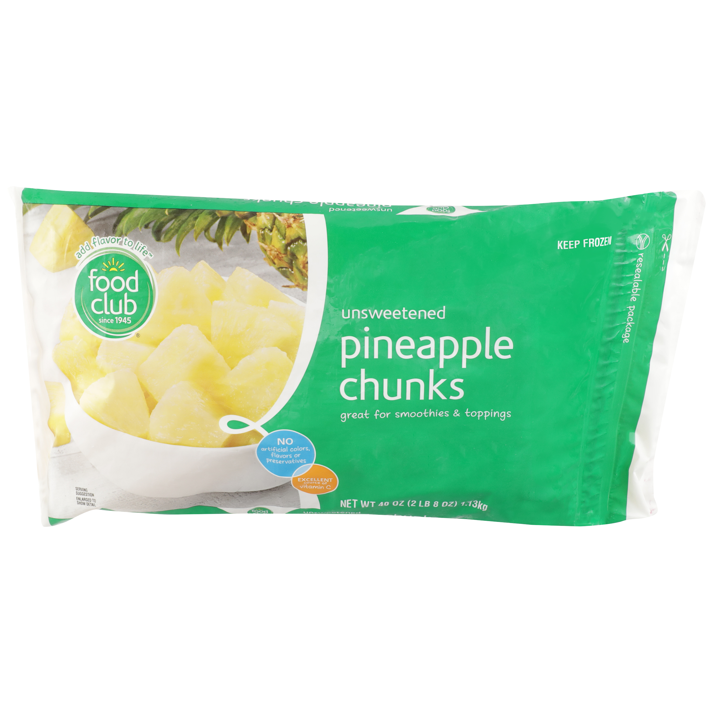 Unsweetened Pineapple Chunks - SmartLabel™